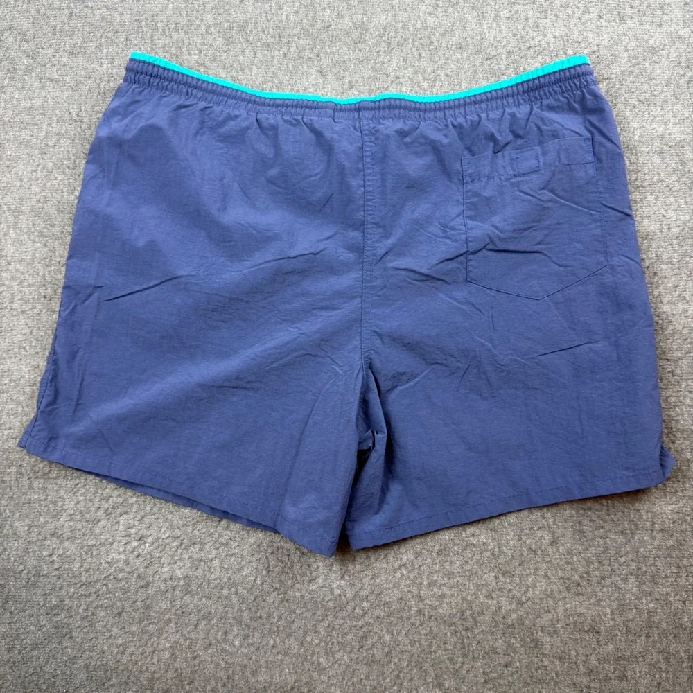 Fremantle‎ Swim Trunks Men's XL Blue Teal Nautical Flag Mesh Lined Board Shorts